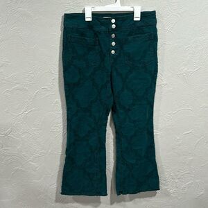 Free People Liv Flare Leg Cropped Jeans Size 31